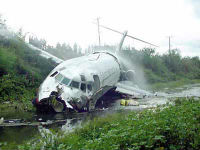 Крушение самолета ВВС США во время тушения пожара